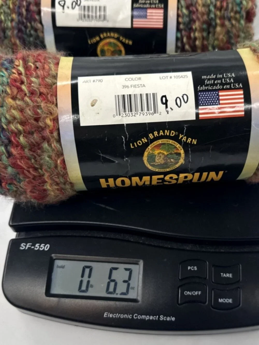 Lion Brand Homespun Yarn Fiesta Lot of 3 Same Color 6 oz 185 yds Each Skein NEW - Picture 9 of 11